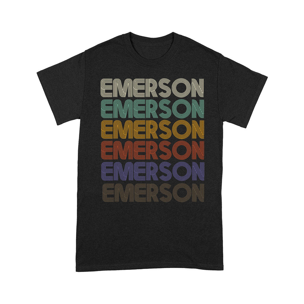 EMERSON First Name Retro Pattern Vintage Stylet Comfort T-shirt