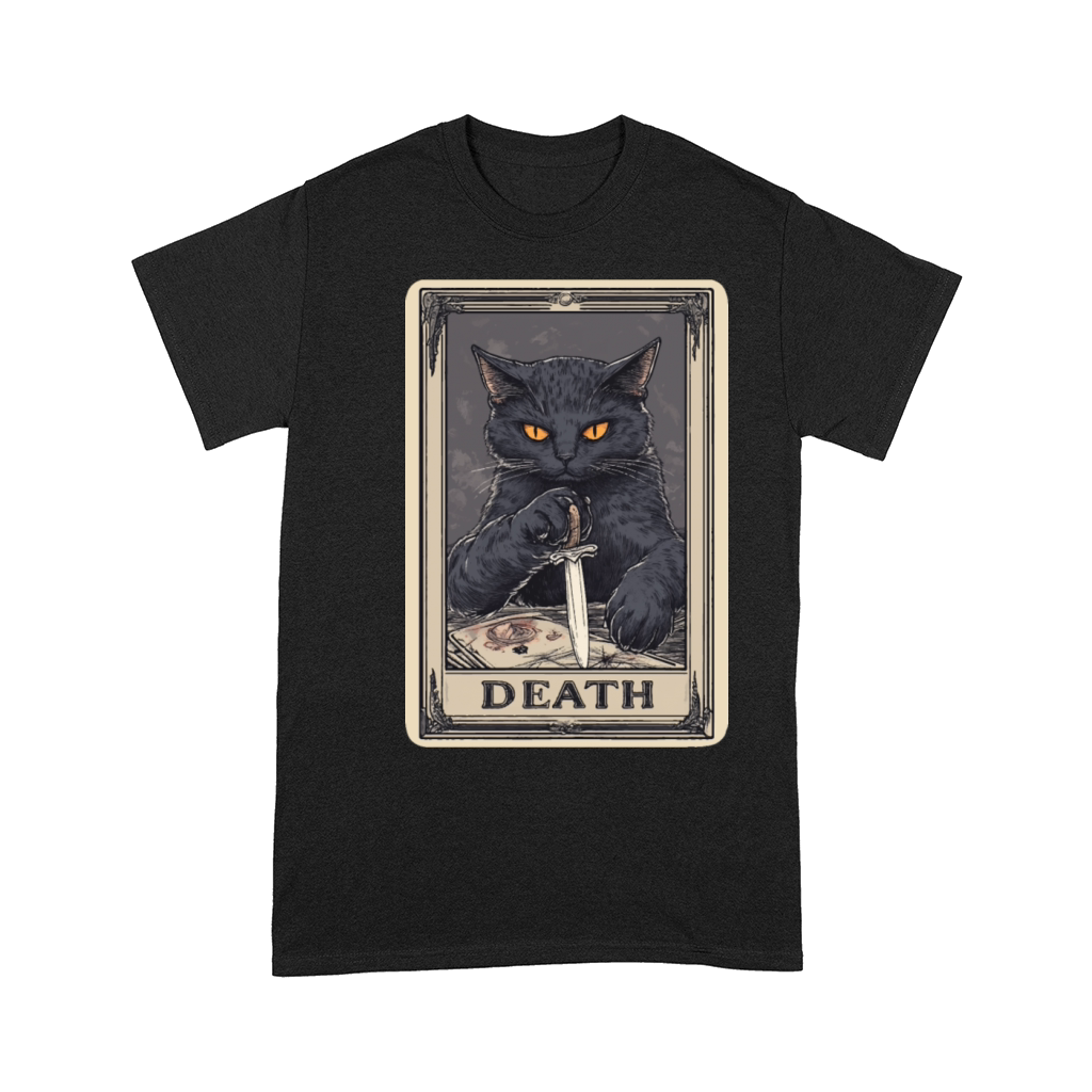 Halloween Vintage Black Cat design Comfort T-shirt