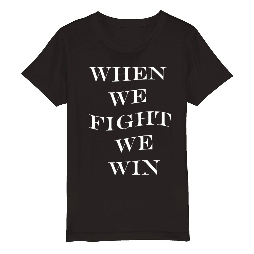 when we fight we win kamala harris for people Organic Kids Crewneck T-shirt