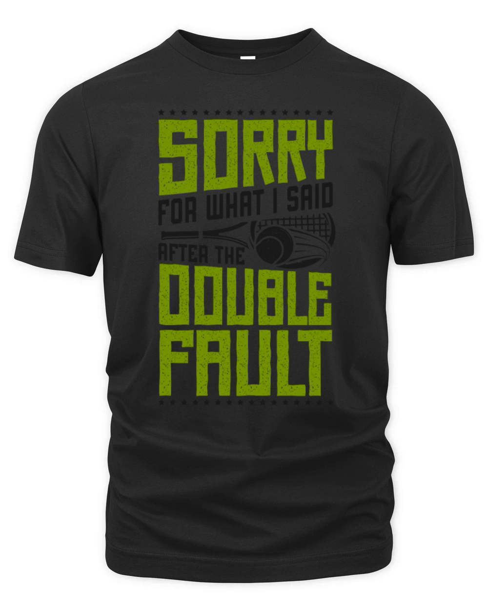 Funny Tennis Player Racket Sorry Organic Unisex T-shirt