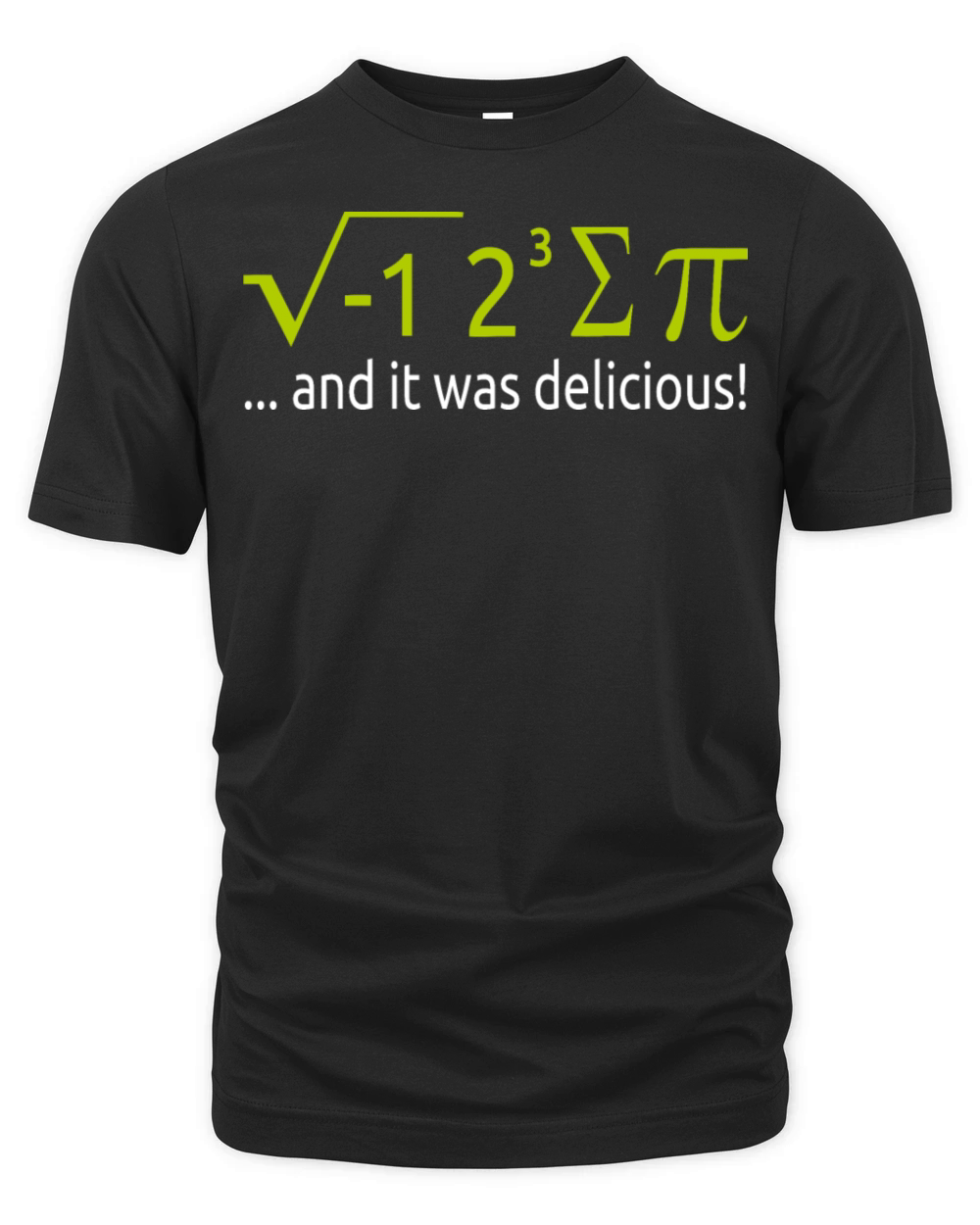 I Ate Some Pie And It Was Delicious 8 Pi Day 2BK8 Organic Unisex T-shirt
