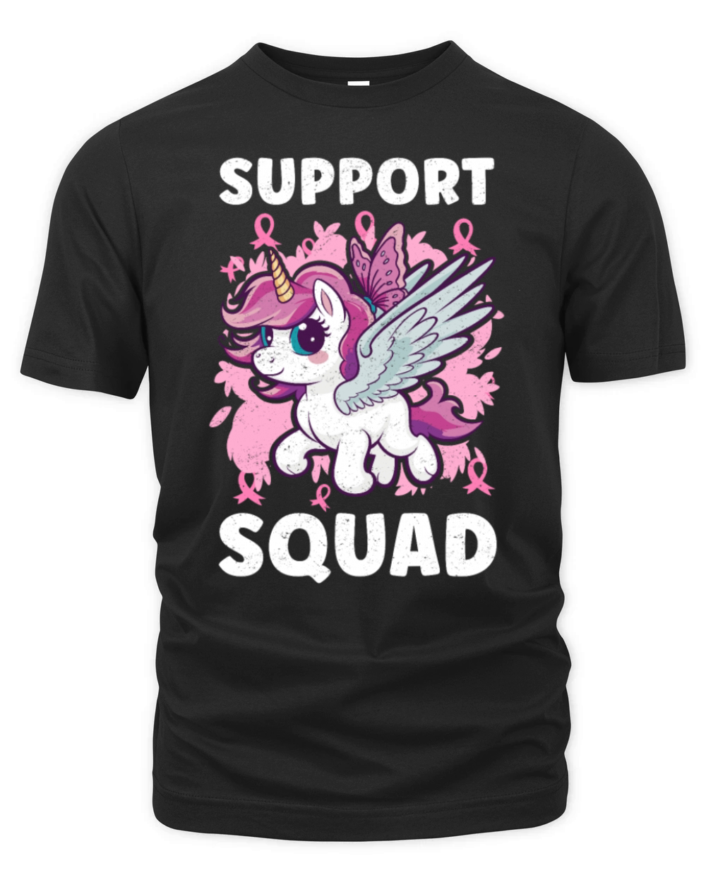 Support Squad Breast Cancer Organic Unisex T-shirt