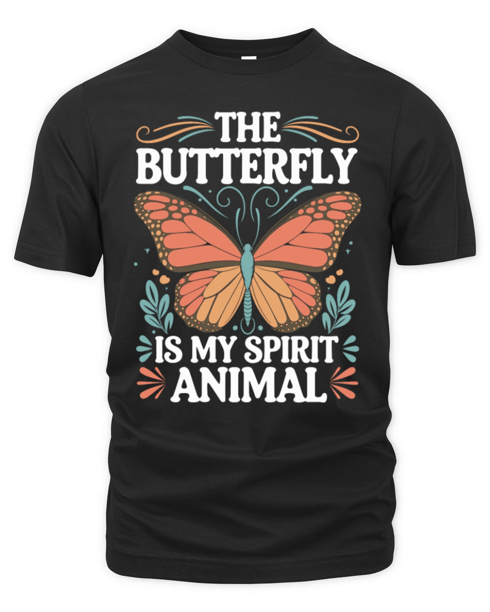The Butterfly Is My Spirit Animal Organic Unisex T-shirt