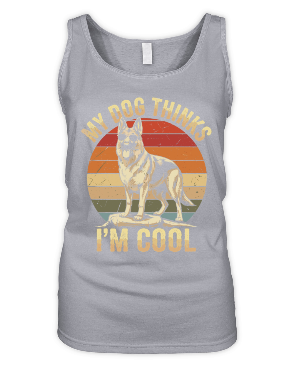 German Shepherd My Dog Thinks Im Cool Organic Women's Tank Top