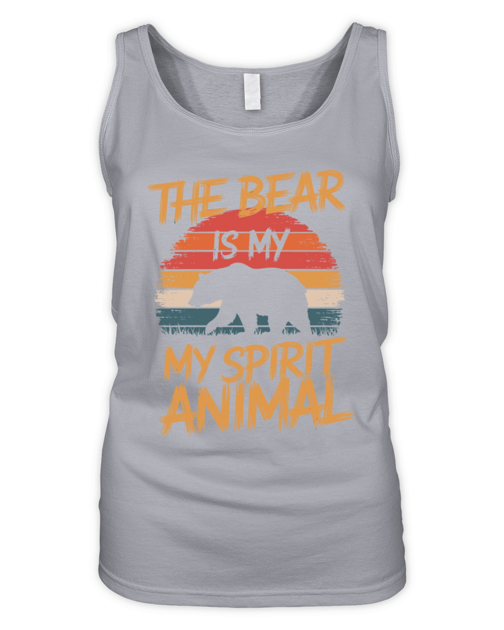 The Bear Is My Spirit Animal Organic Women's Tank Top