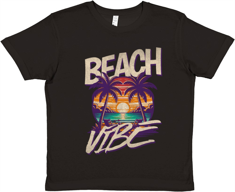 Hawaiian Sunsets beach vibe Premium Kids Crewneck T-shirt