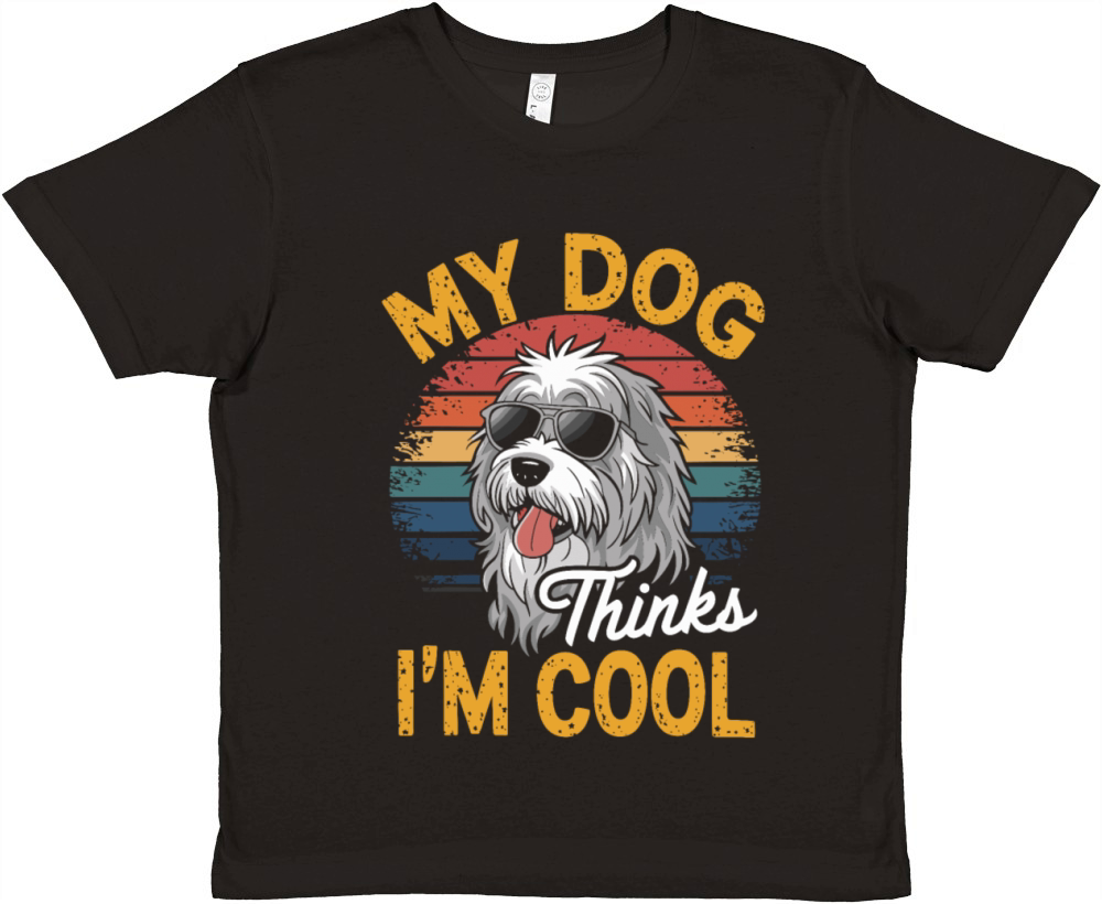 Maremma Sheepdog My Dog Thinks Im Cool Premium Kids Crewneck T-shirt