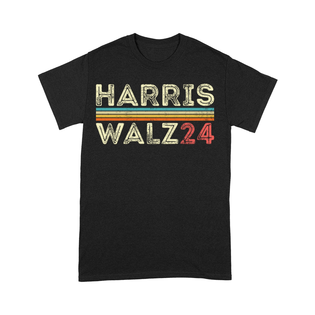 Harris Waltz Walz 24 Vintage Retro Stripes 2024 Premium T-shirt