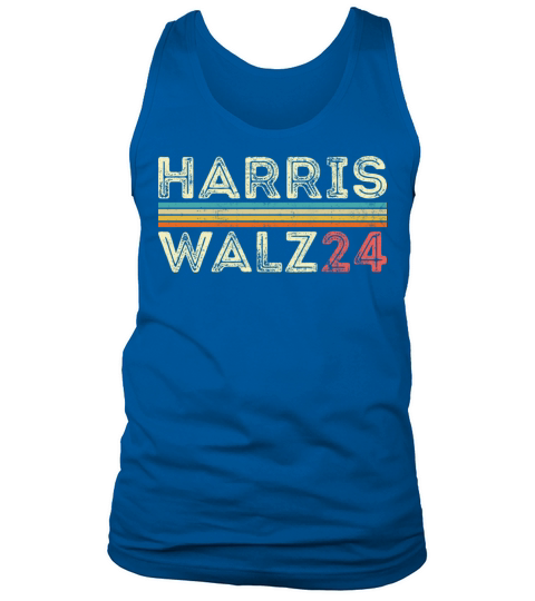 Harris Waltz Walz 24 Vintage Retro Stripes 2024 Tank Top Unisex