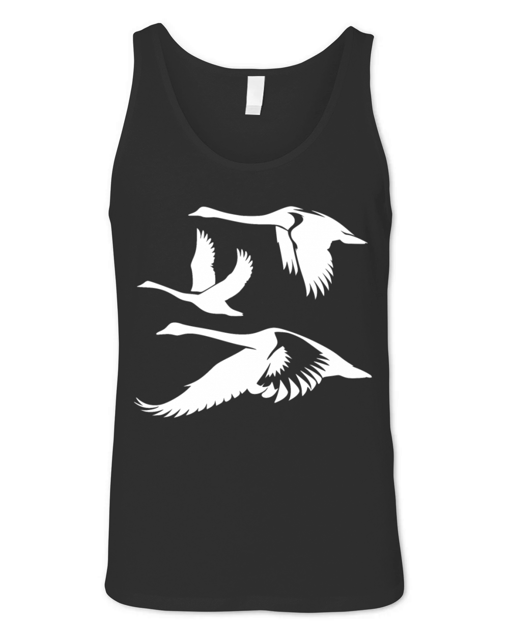 Elegant Mute Swan Flock Of Swanbirds Unisex Jersey Tank