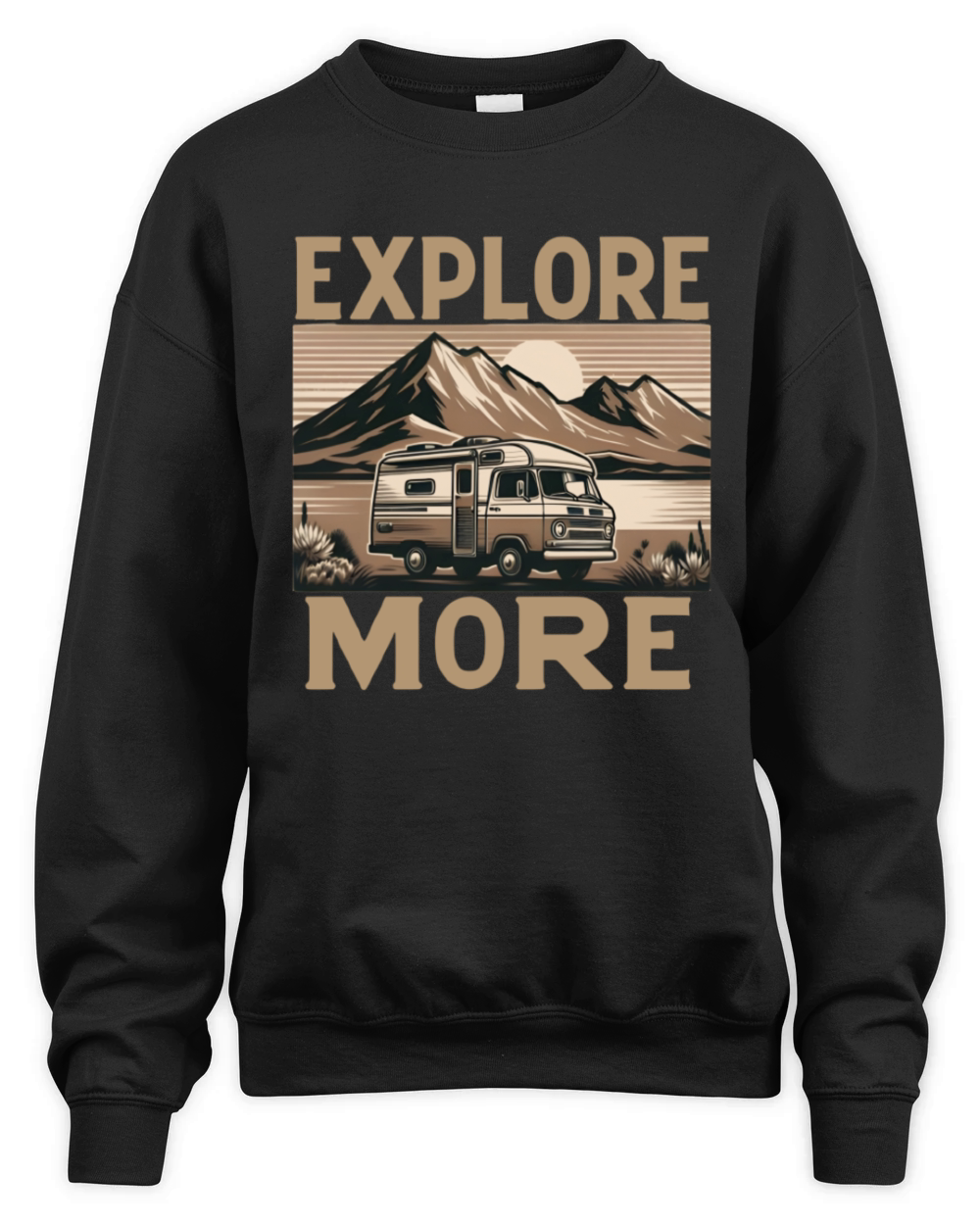 Explore More Vintage Adventure Unisex Premium Crewneck Sweatshirt
