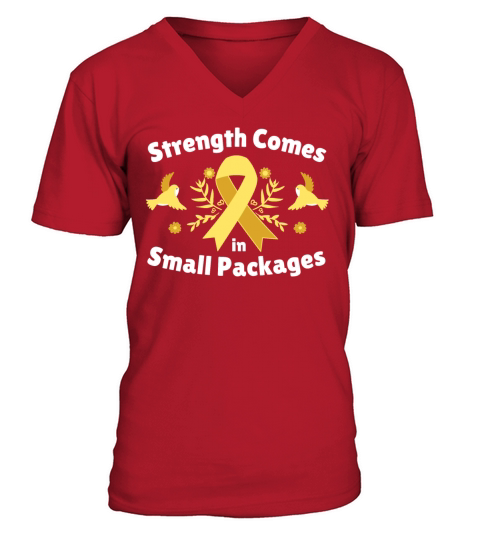 Strength Comes in Small Packages awareness Shirt V-Neck T-shirt