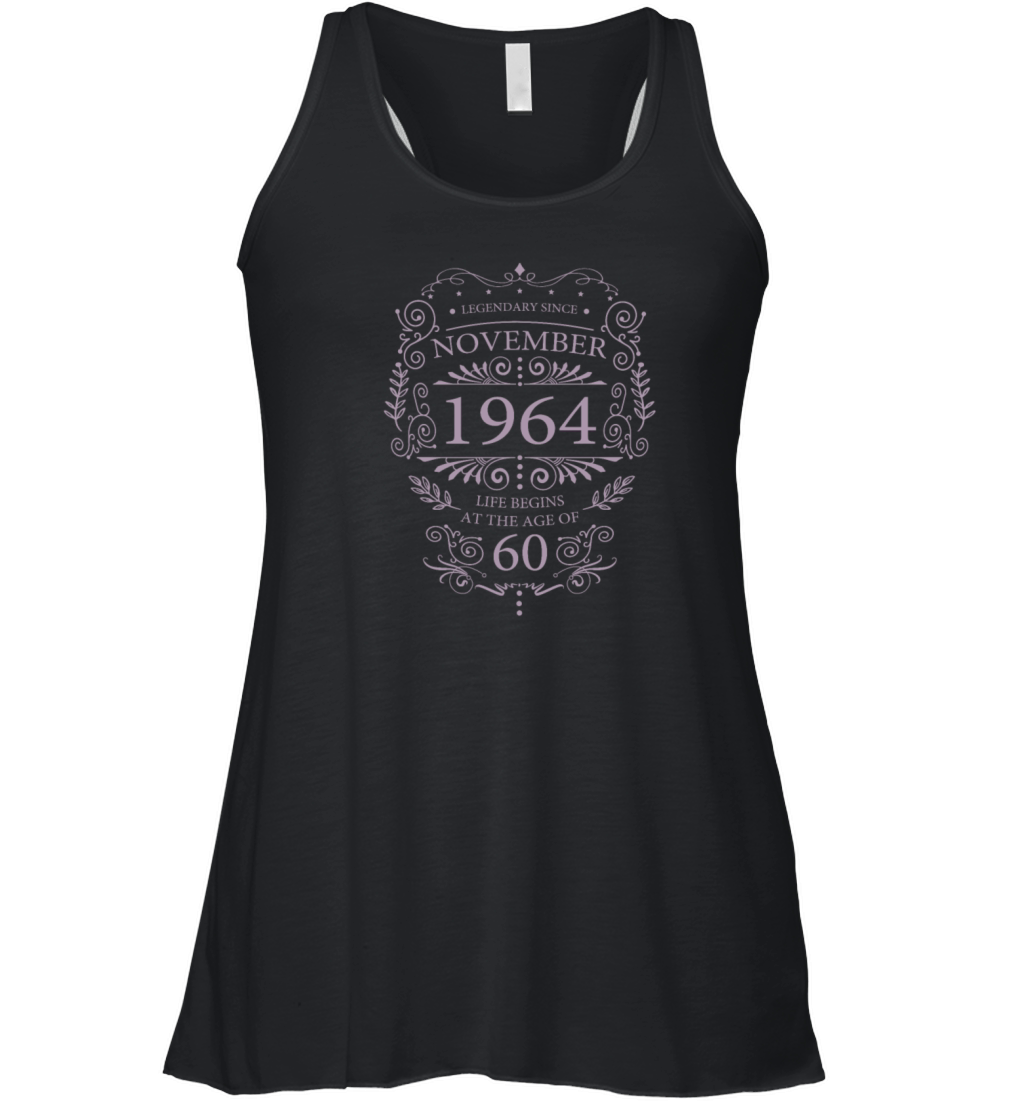 Legendary Since November 1964 Vintage Ornaments Women's Flowy Tank Top
