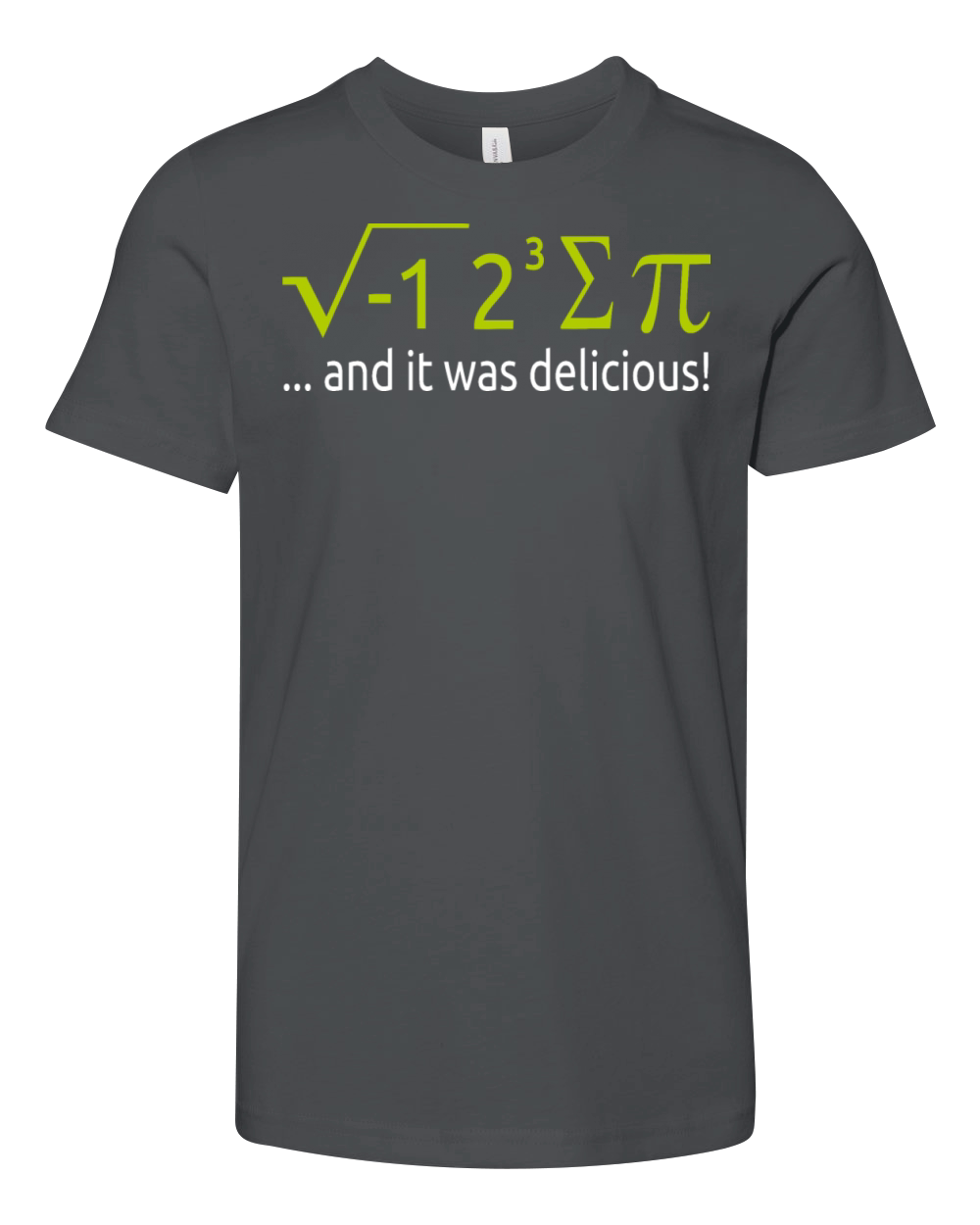 I Ate Some Pie And It Was Delicious 8 Pi Day 2BK8 Youth Unisex Jersey Tee