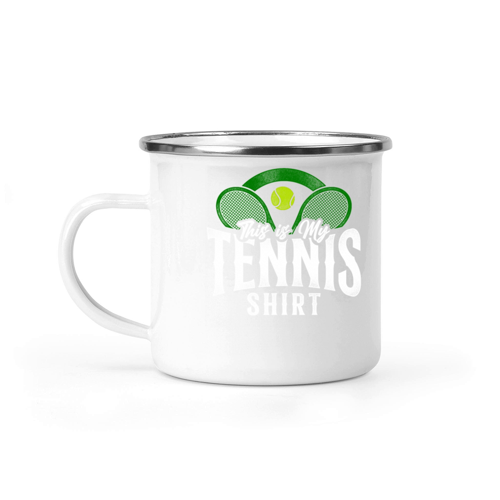 Funny Tennis Player Racket This Is Camping Mug