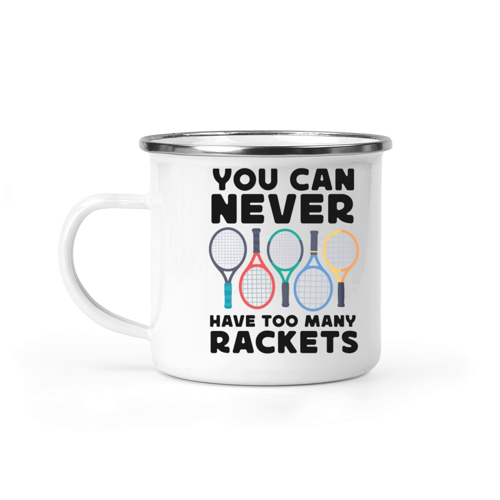 Funny Tennis Player Racket You Can Camping Mug