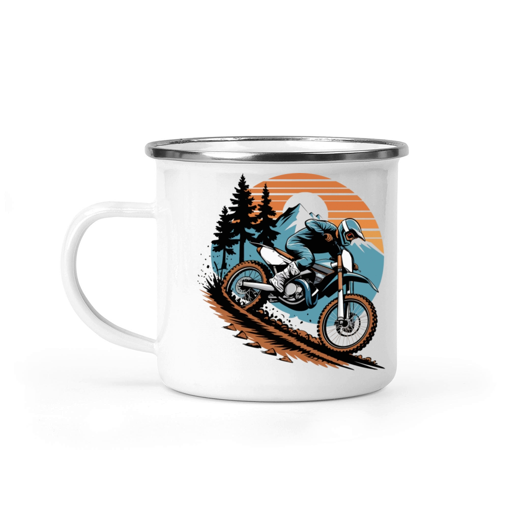 Vintage Motorcycles Offroad Motorbike Camping Mug