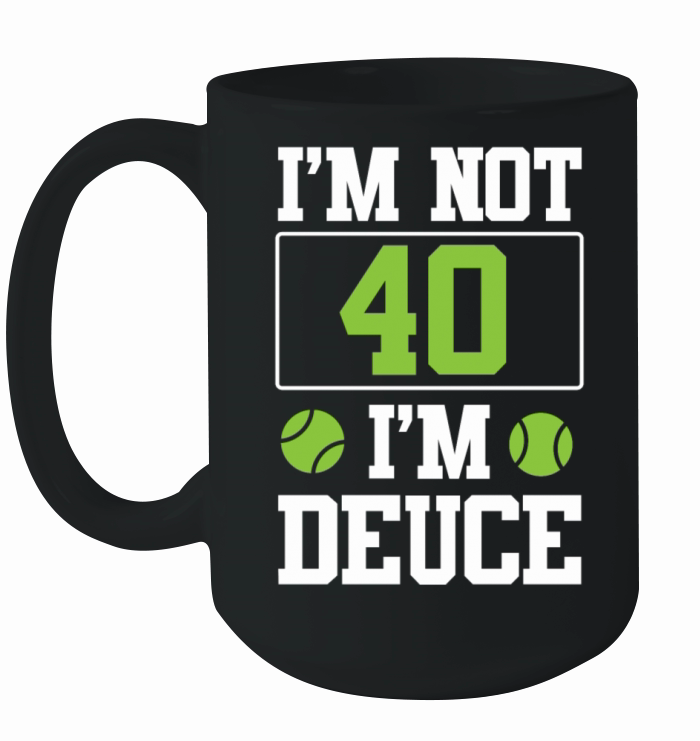 Funny Tennis Player Racket Rainbow Ceramic Mug