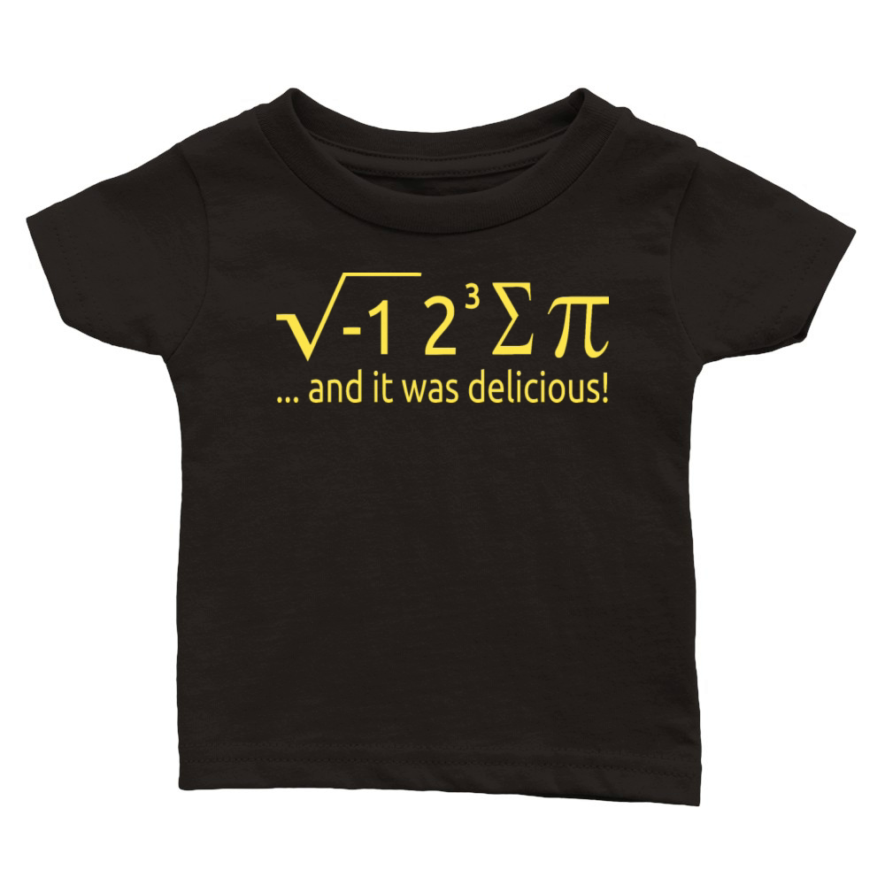 I Ate Some Pie And It Was Delicious 8 Pi Day 2BK4 Classic Baby Crewneck T-shirt