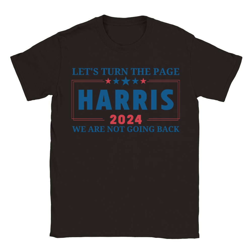 Lets Turn The Page Harris 2024 Classic Kids Crewneck T-shirt