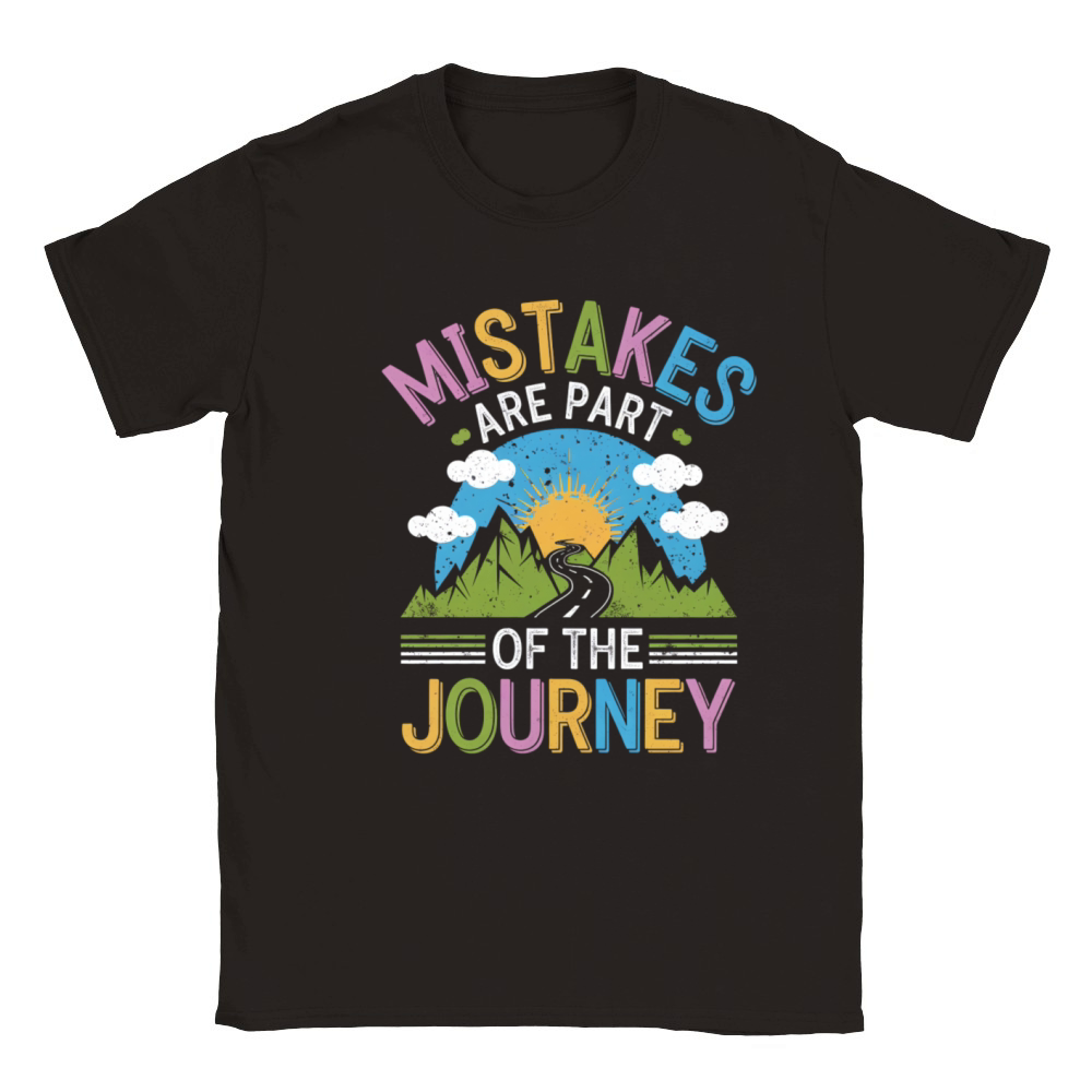 Mistakes Are Part of the Journey Inspirational Quo Classic Kids Crewneck T-shirt