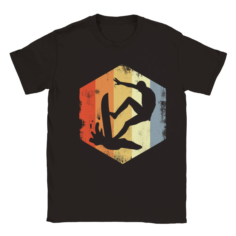 Vintage Surfer Sketch Classic Kids Crewneck T-shirt