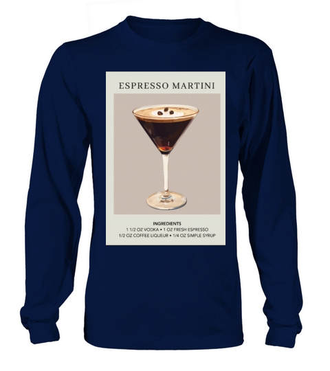Minimalist Espresso Martini Decor Cocktail Party Long sleeved Unisex