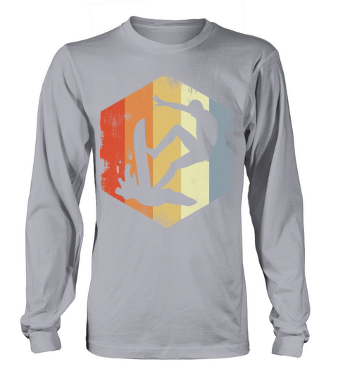 Vintage Surfer Sketch Long sleeved Unisex