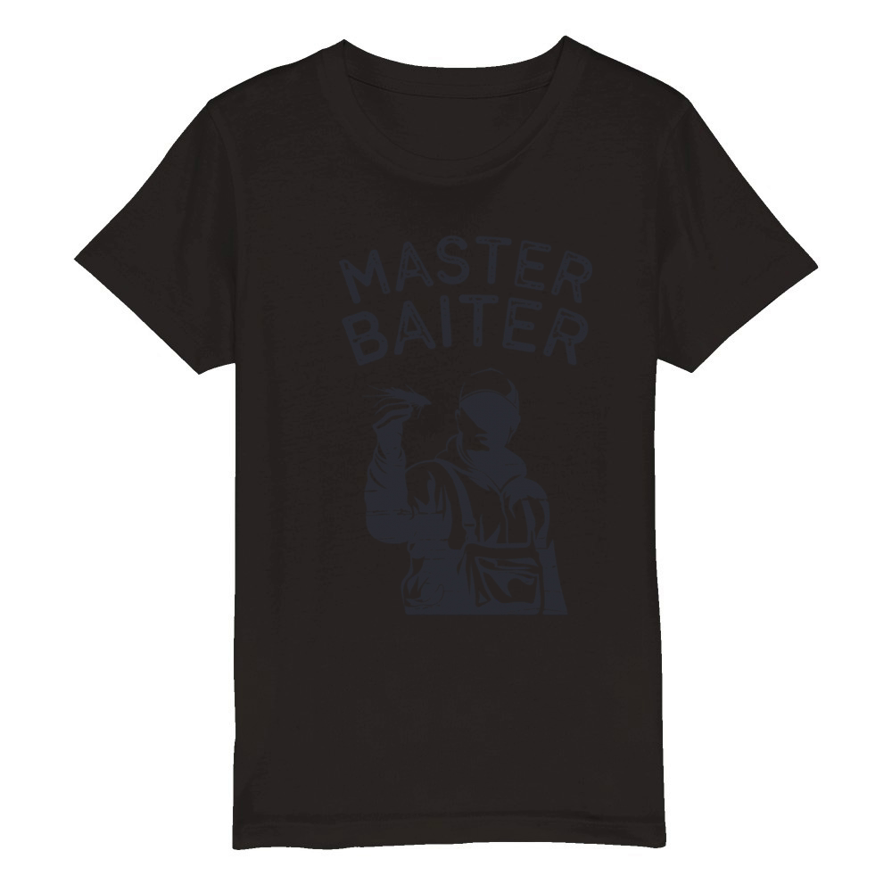 Master Baiter - Fly Fishing Organic Kids Crewneck T-shirt