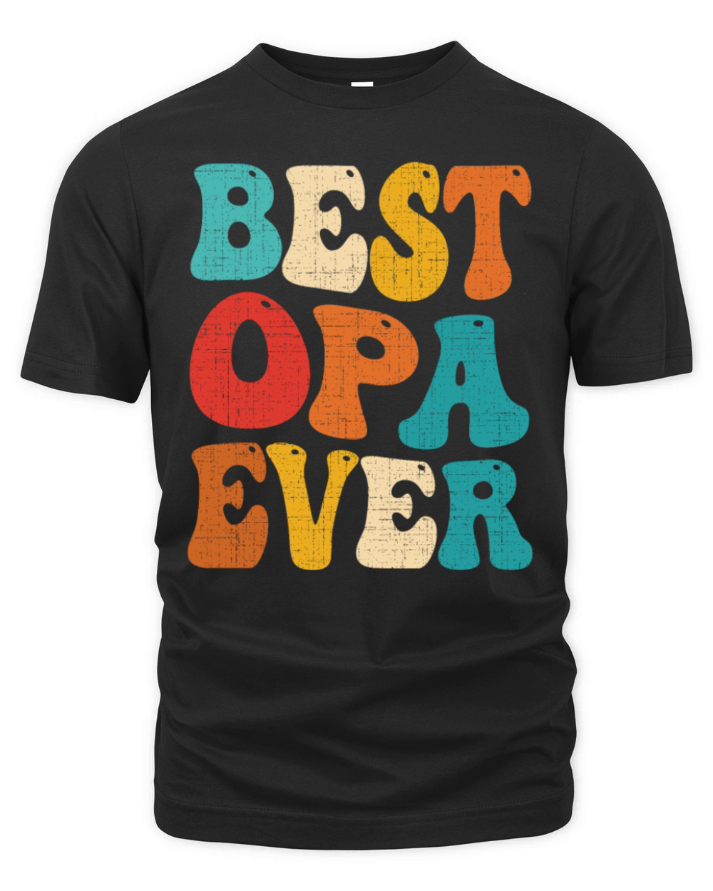 Best Opa Ever Retro Vintage Grandad Fathers Day Organic Unisex T-shirt