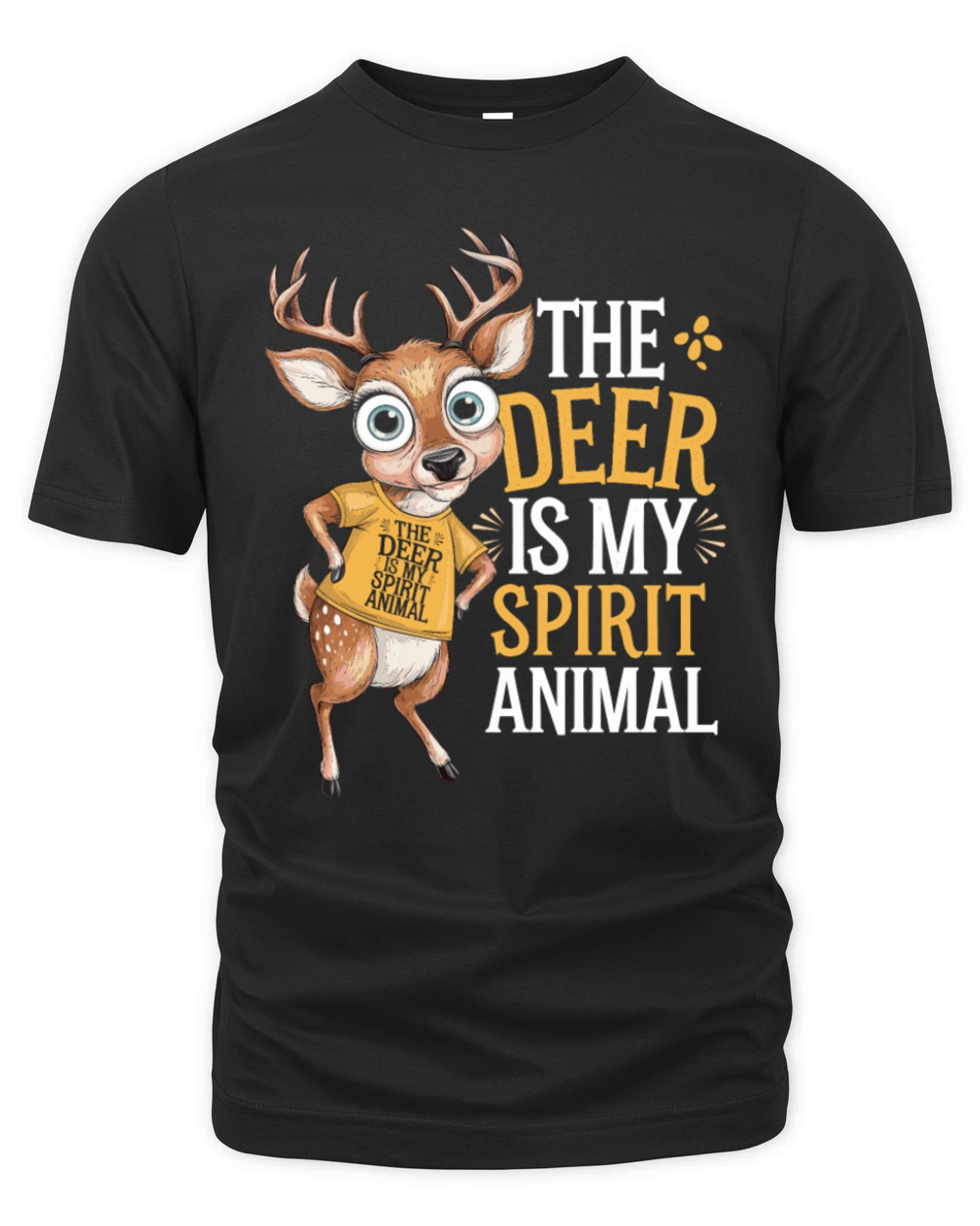 The Deer Is My Spirit Animal Organic Unisex T-shirt