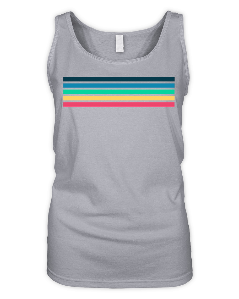 Retro stripe design with vintage vibe Organic Women's Tank Top