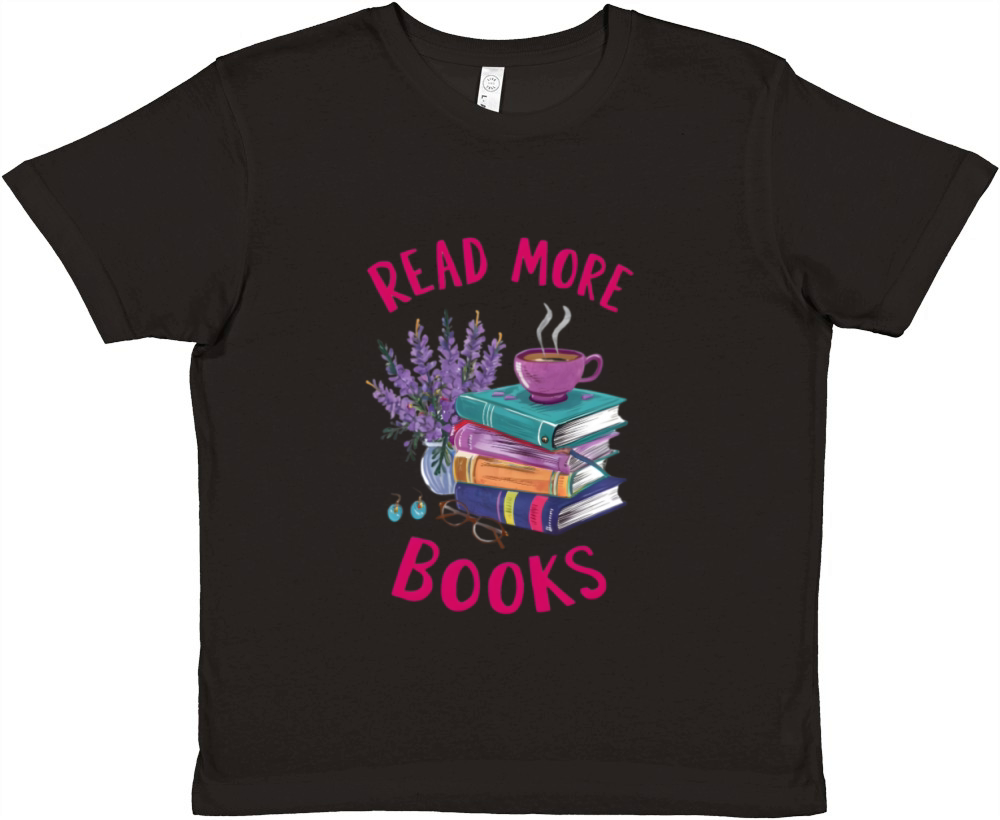 Read more books Premium Kids Crewneck T-shirt