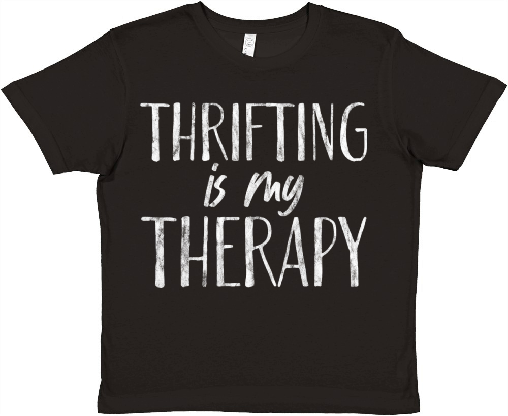 Thrifting Is My Therapy 5 Premium Kids Crewneck T-shirt