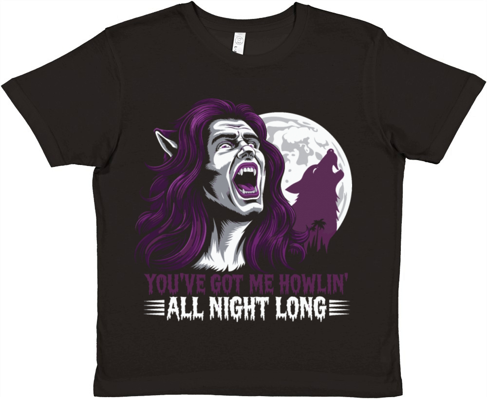 You’ve got me howlin’ all night long Premium Kids Crewneck T-shirt