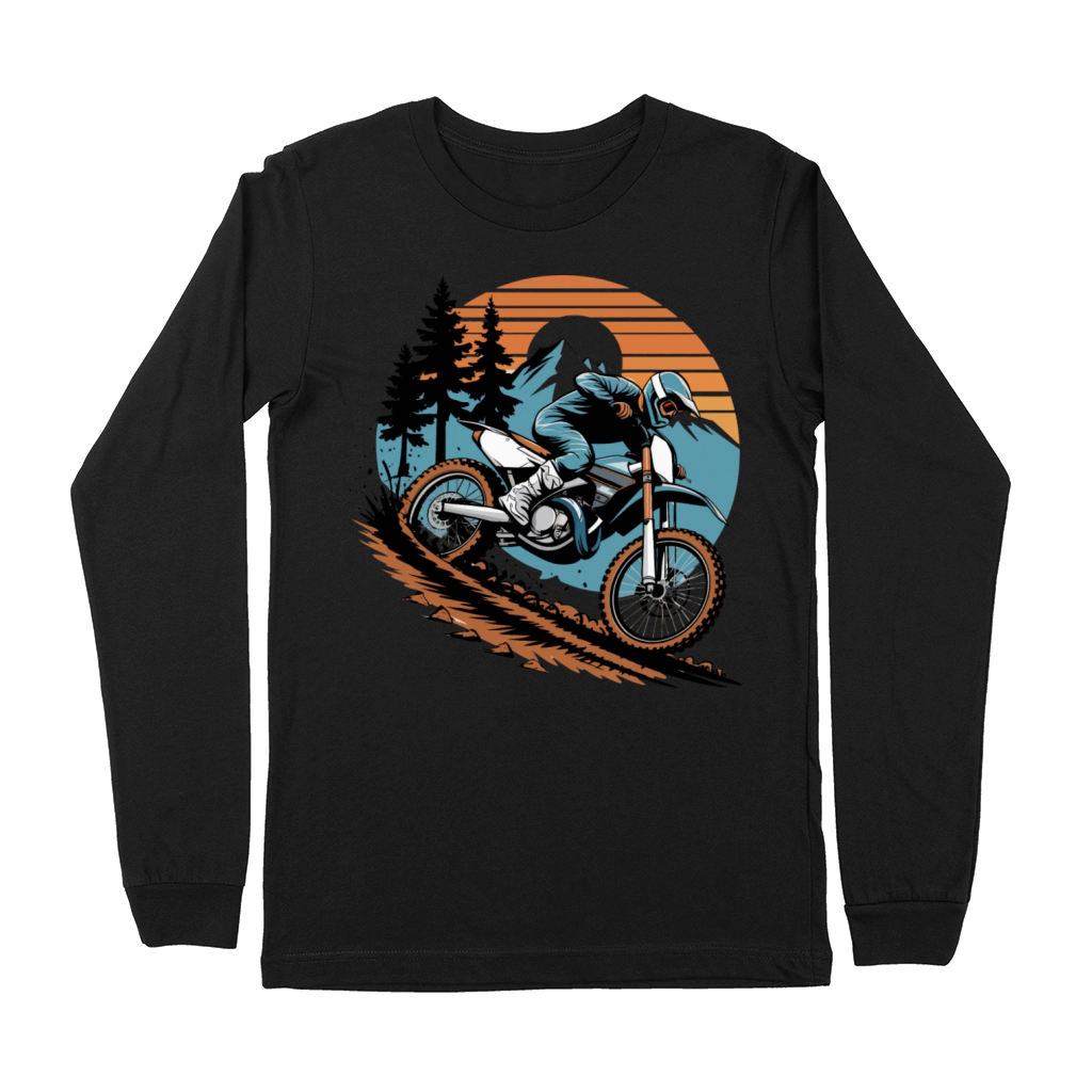 Vintage Motorcycles Offroad Motorbike Premium Long Sleeve