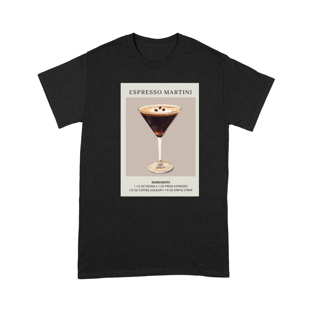 Minimalist Espresso Martini Decor Cocktail Party Premium T-shirt