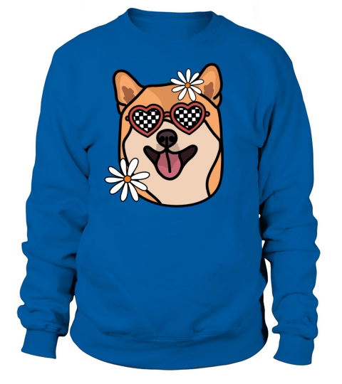 Shiba Retro Dog Sweatshirt Unisex