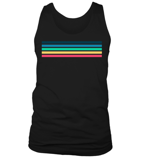 Retro stripe design with vintage vibe Tank Top Unisex