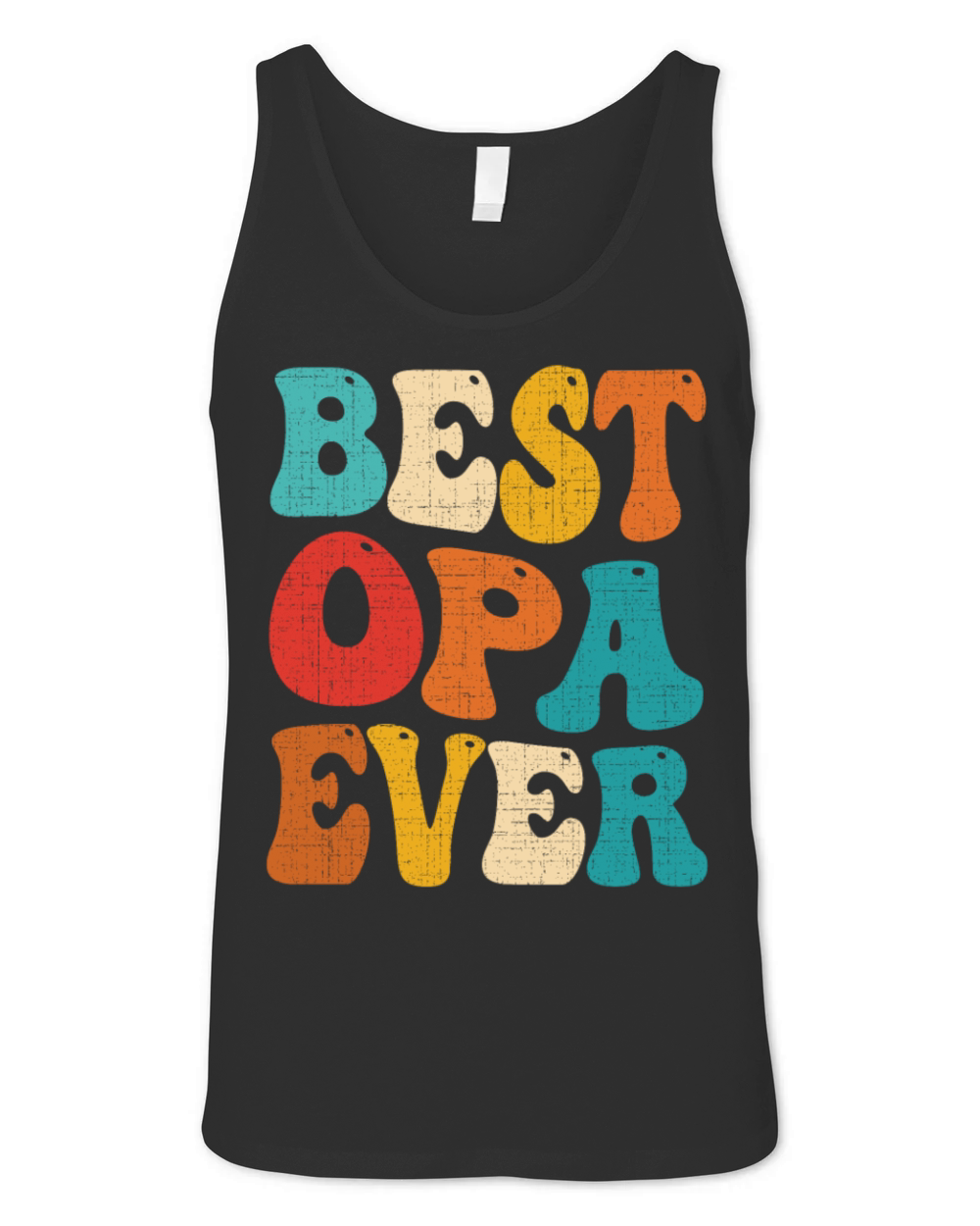 Best Opa Ever Retro Vintage Grandad Fathers Day Unisex Jersey Tank