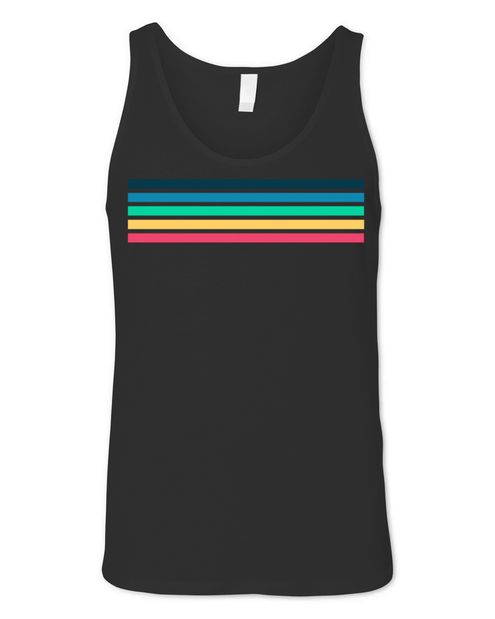 Retro stripe design with vintage vibe Unisex Jersey Tank