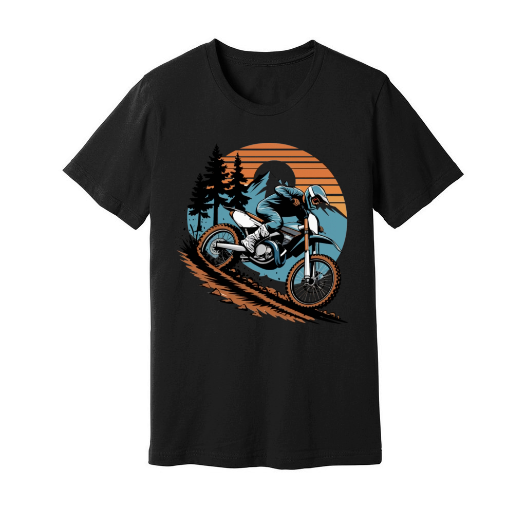 Vintage Motorcycles Offroad Motorbike Unisex Jersey Tee