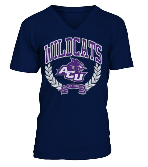 Abilene Christian Wildcats Victory Vintage V-Neck T-shirt