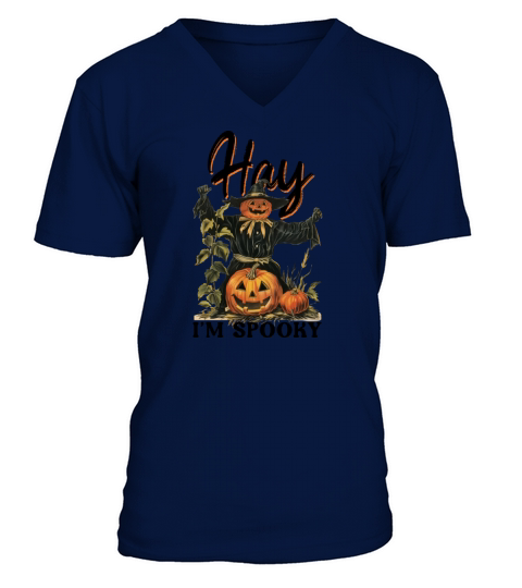 Hay Im Spooky - Vintage Halloween V-Neck T-shirt
