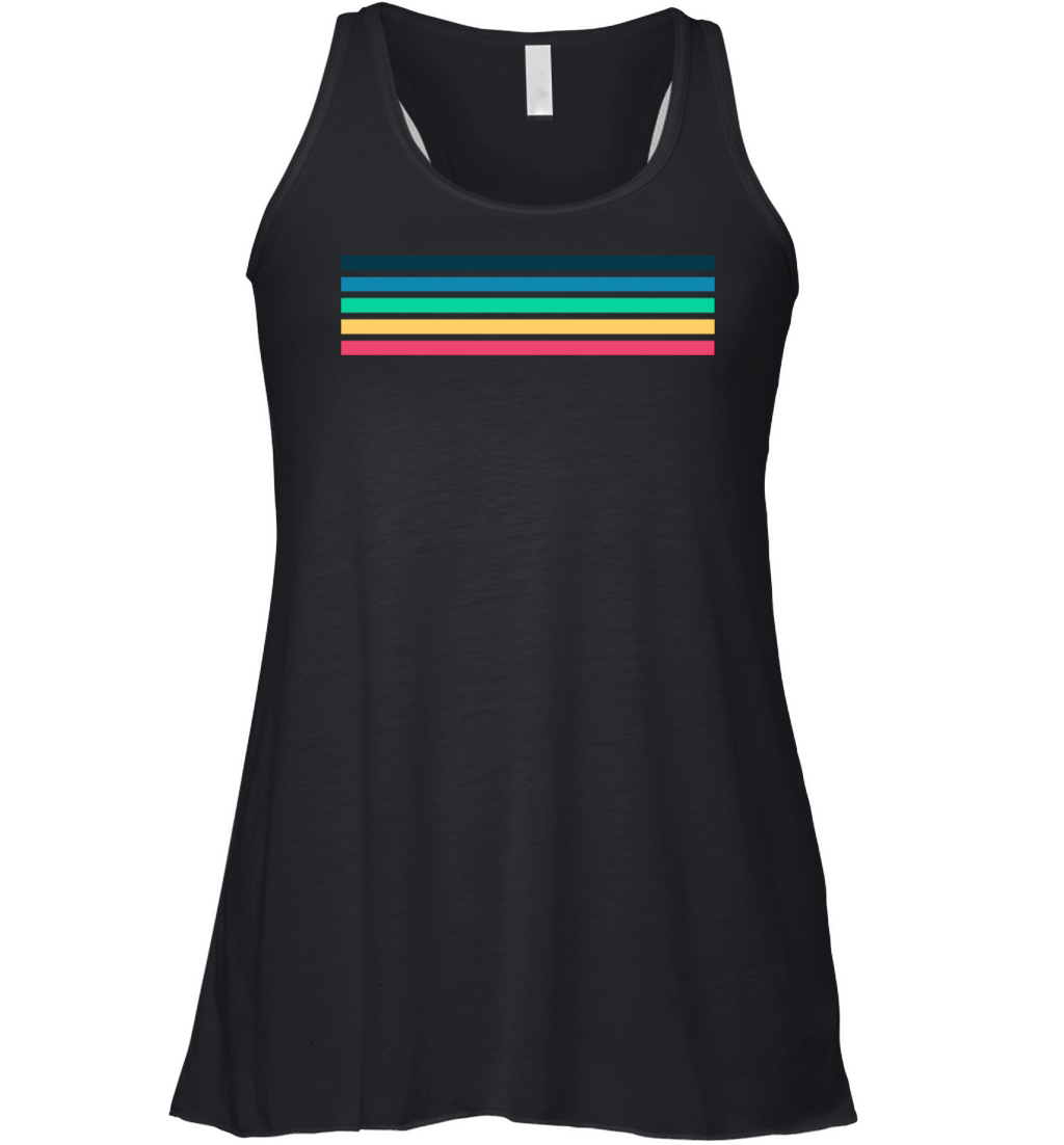 Retro stripe design with vintage vibe Women's Flowy Tank Top
