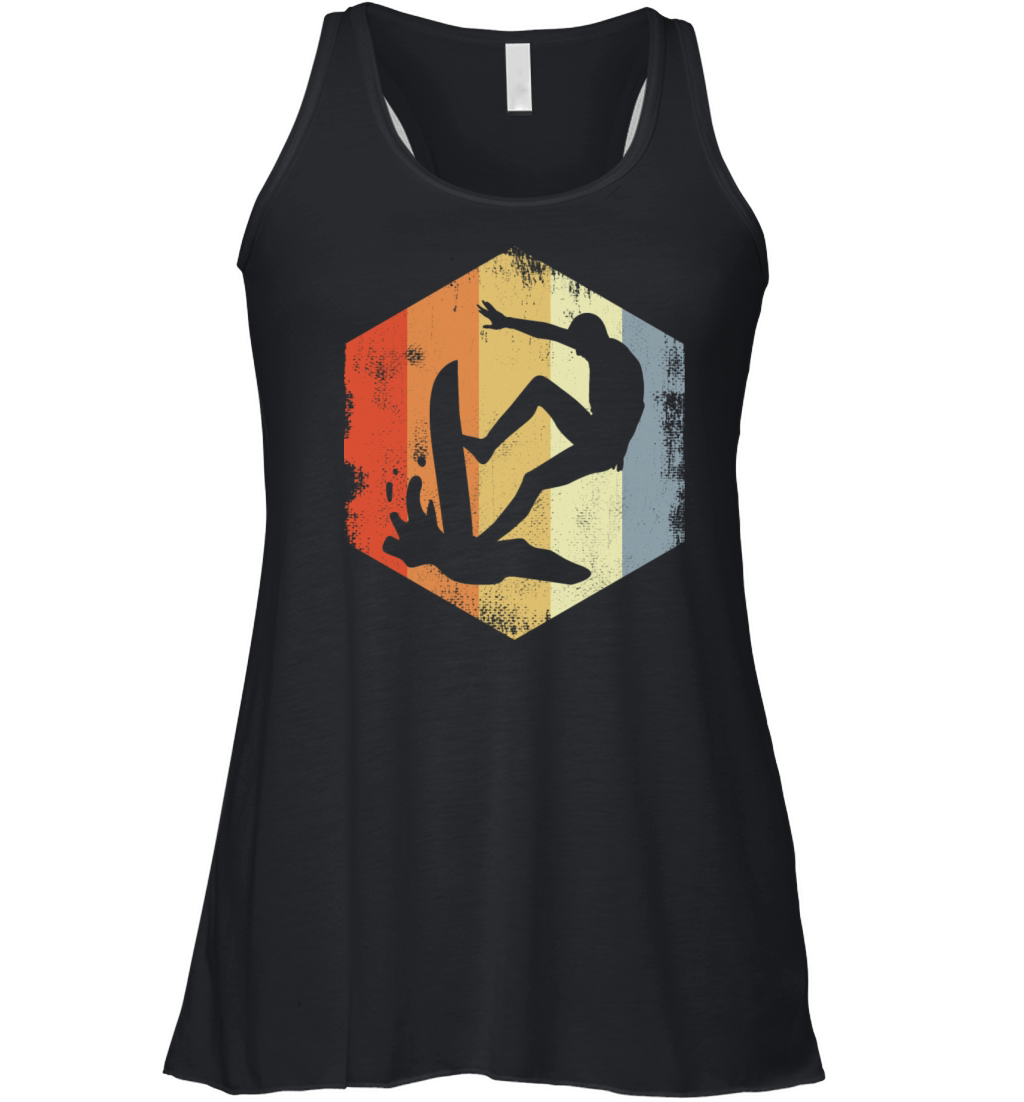 Vintage Surfer Sketch Women's Flowy Tank Top
