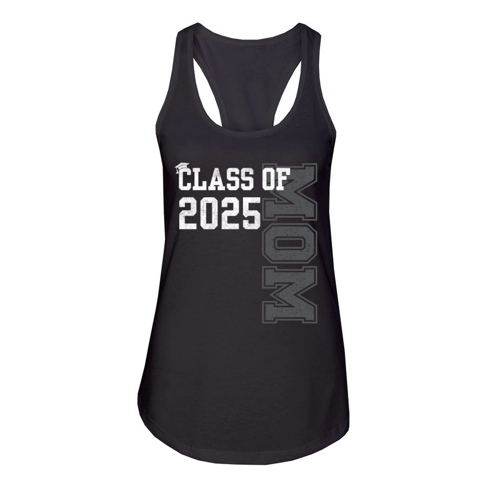 Senior Mom 2025 Proud Mom Of Class Of 2025 Senior Women's Racerback Tank