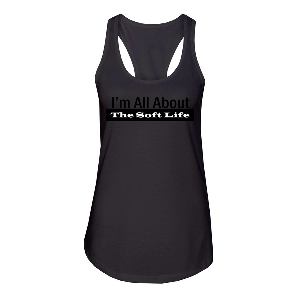 Soft Life Inspiration Design Women's Racerback Tank
