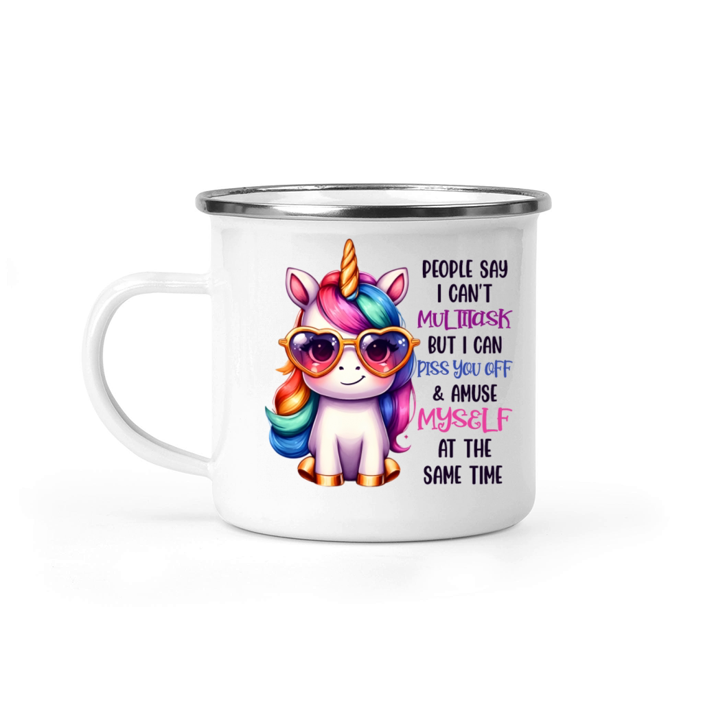 Multitask Unicorn Funny Quote Camping Mug