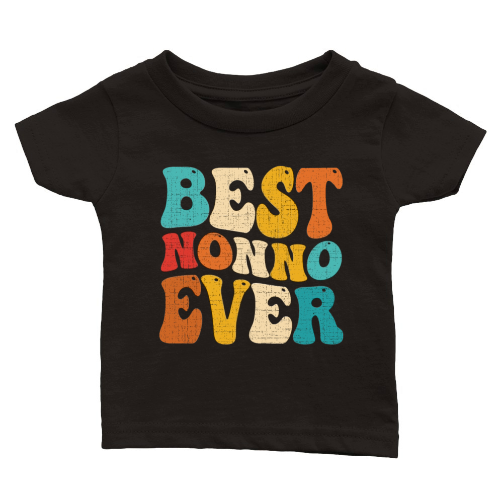 Best Nonno Ever Retro Vintage Grandpa Fathers Day Classic Baby Crewneck T-shirt
